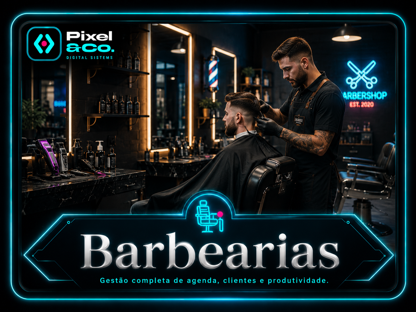 Apresentação visual do segmento Barbearias