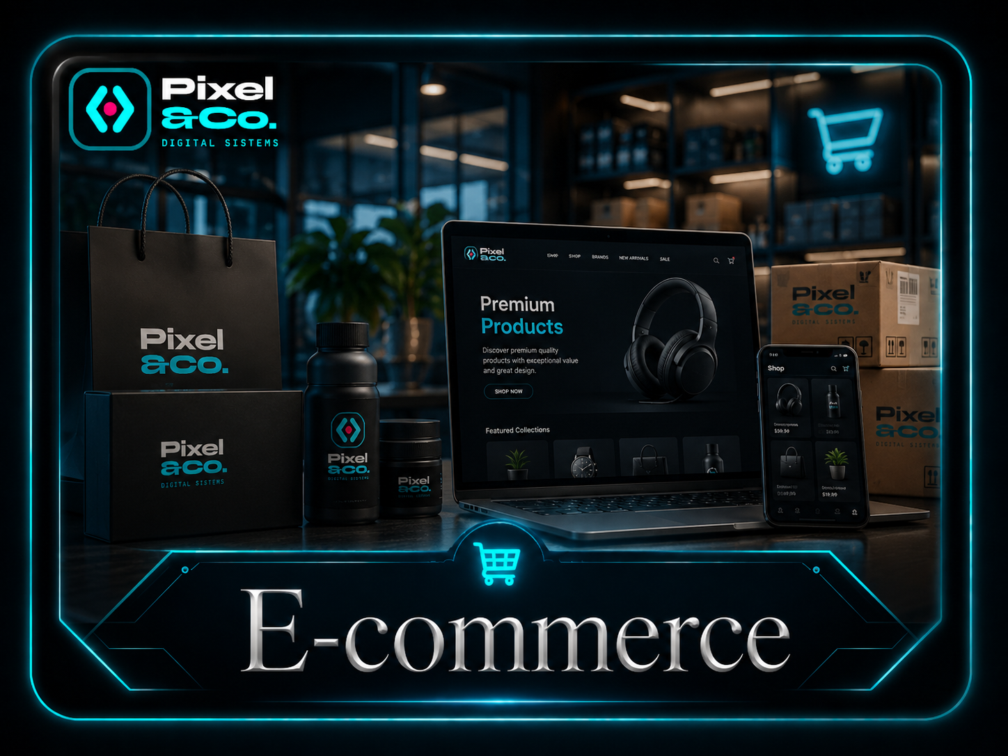 Apresentação visual do segmento E-commerce