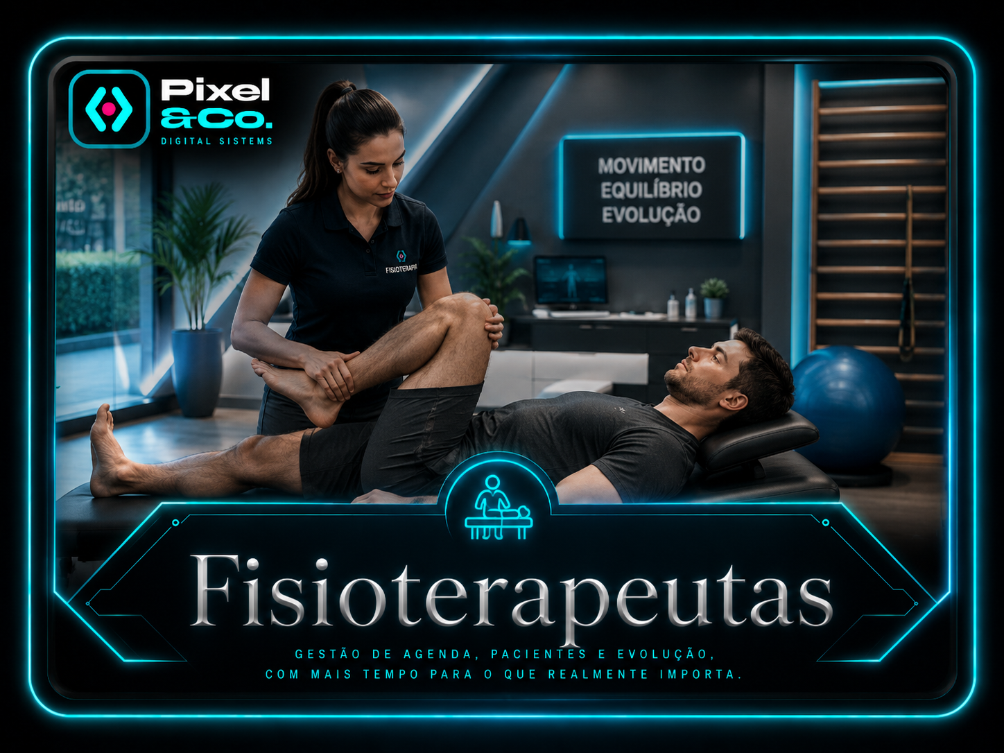 Apresentação visual do segmento Fisioterapeutas
