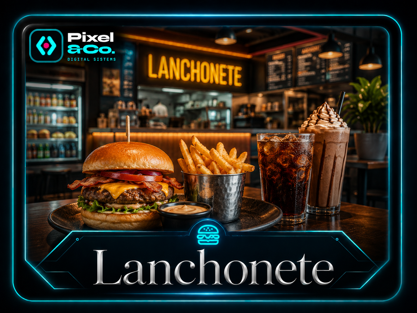 Apresentação visual do segmento Lanchonete