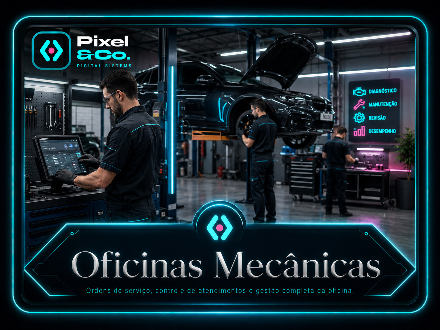 Apresentação visual do segmento Oficinas mecânicas
