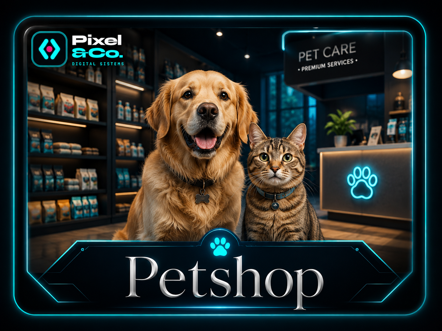 Apresentação visual do segmento Petshop